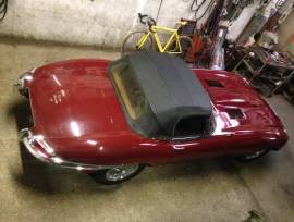 Series 1 e type convertible , Red , £ 75,000