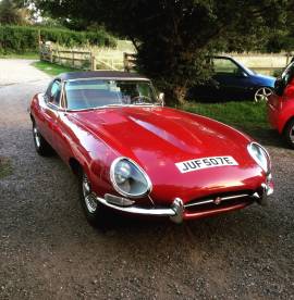 Series 1 e type convertible , Red , £ 75,000