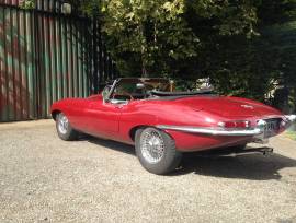 Series 1 e type convertible , Red , £ 75,000
