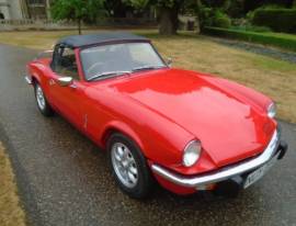 1979 Triumph Spitfire 1500 (restored), Red, £ 8,995 1979 Triumph Spitfire 1500 (restored), Red, £ 8,995