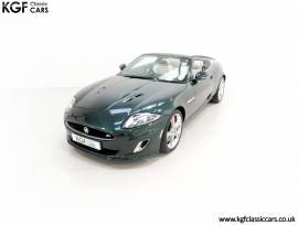 An Opulent Jaguar XKR Convertible with 15655 Miles, British Racing Green, £ 29,995